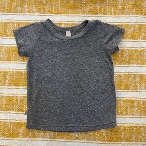 Childhoods Clothing Toddler Gray Heather Short Sleeve Basic Tee Shirt 12-18M USA